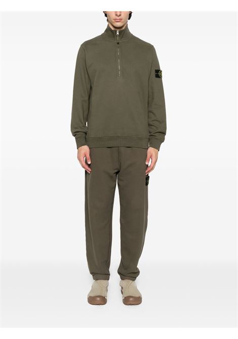 polo half zip uomo verde militare STONE ISLAND | K2S15 6100068 S0A20V0054